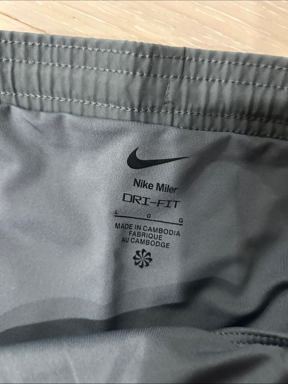 Nike Men’s Gray 5" Training Shorts - Picture 3 of 5